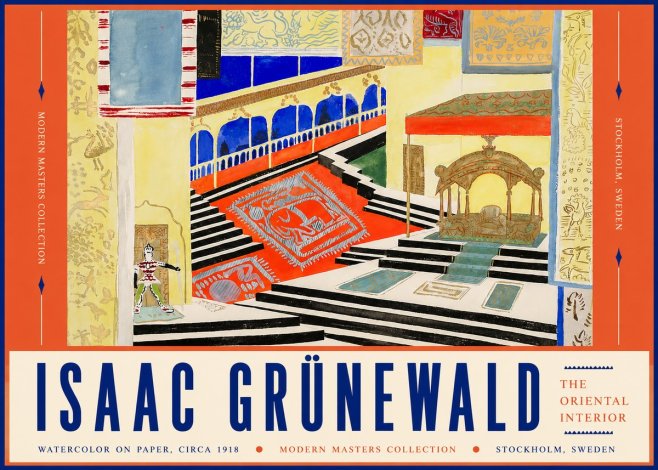 Isaac Grünewald The Oriental Interior No4 - Poszter