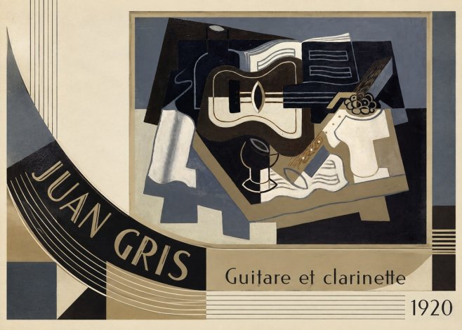 Juan Gris Guitare Et Clarinette No4 - Poszter