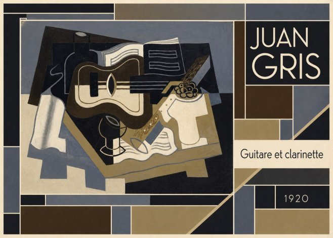 Juan Gris Guitare Et Clarinette No5 - Poszter