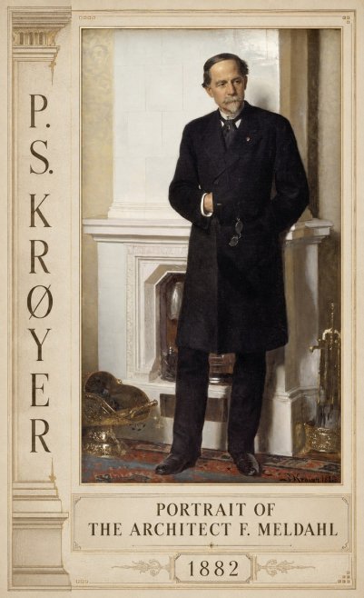 P.S. Krøyer Portrait of the Architect F. Meldalh No2 - Poszter