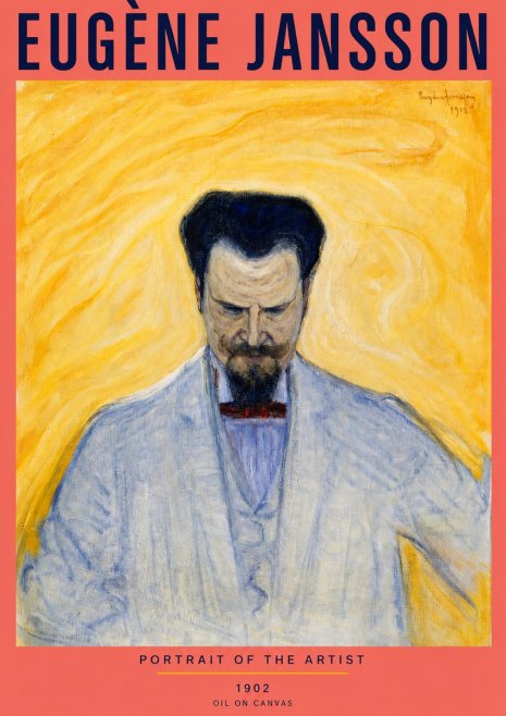 Eugène Jansson Portrait of the Artist II No3 - Poszter