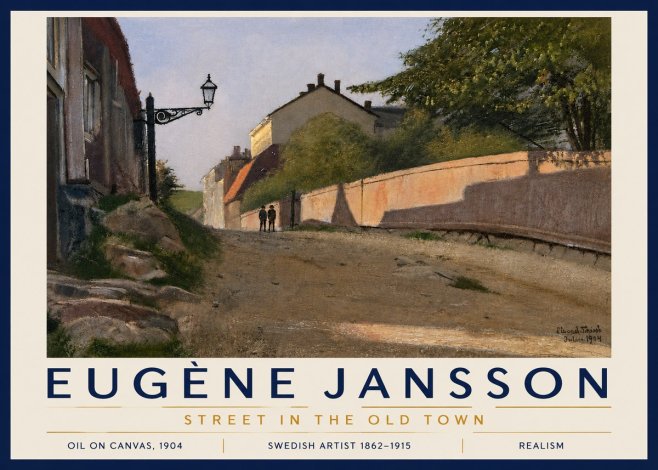 Eugène Jansson Street in the Old Town No5 - Poszter