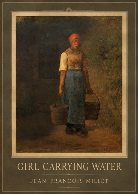 Jean-François Millet Girl Carrying Water No1 - Poszter