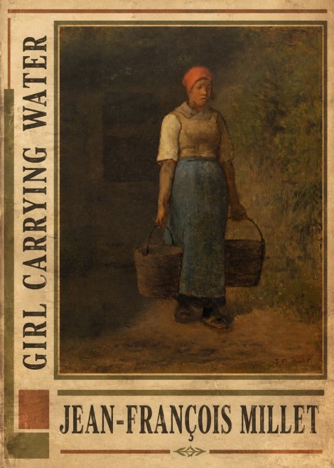 Jean-François Millet Girl Carrying Water No2 - Poszter