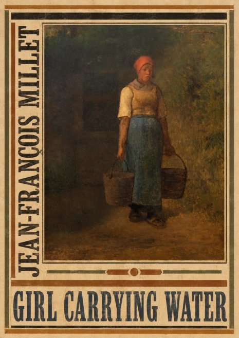 Jean-François Millet Girl Carrying Water No4 - Poszter