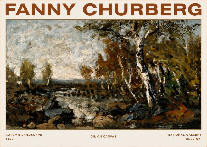 Fanny Churberg Autumn Landscape No3 - Poszter