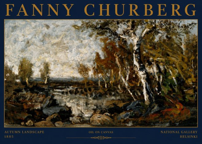 Fanny Churberg Autumn Landscape No4 - Poszter