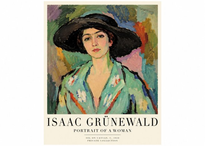 Isaac Grünewald Portrait of a Woman No1 - Poszter