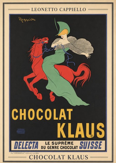 Leonetto Cappiello Chocolat Klaus III No3 - Poszter