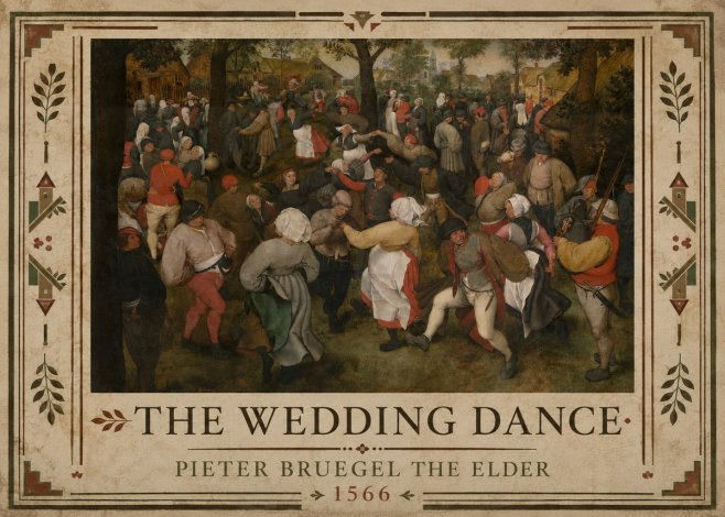 Pieter Bruegel The Wedding Dance II No2 - Poszter