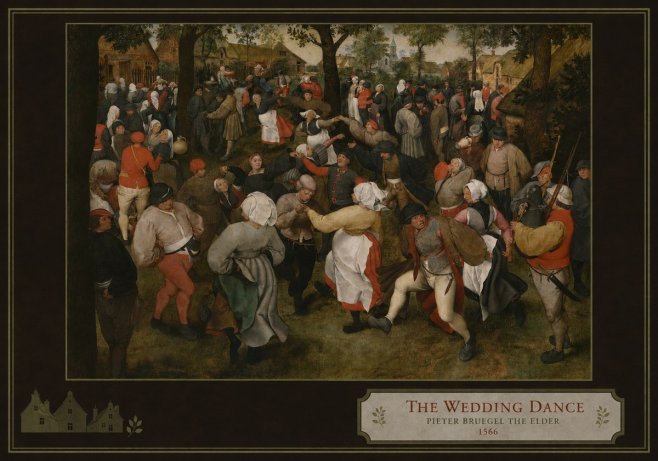 Pieter Bruegel The Wedding Dance II No3 - Poszter