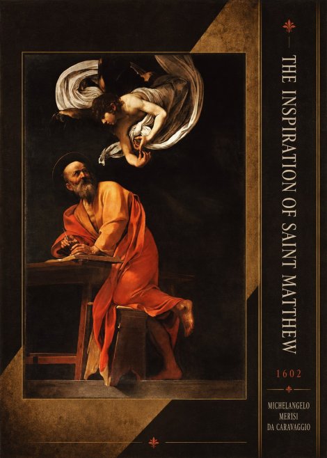 Michelangelo Merisi da Caravaggio The Inspiration of Saint Matthew II No3 - Poszter