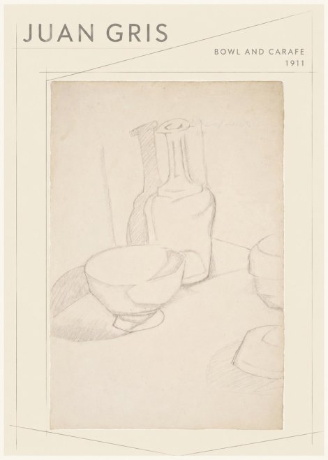 Juan Gris Bowl and Carafe No1 - Poszter