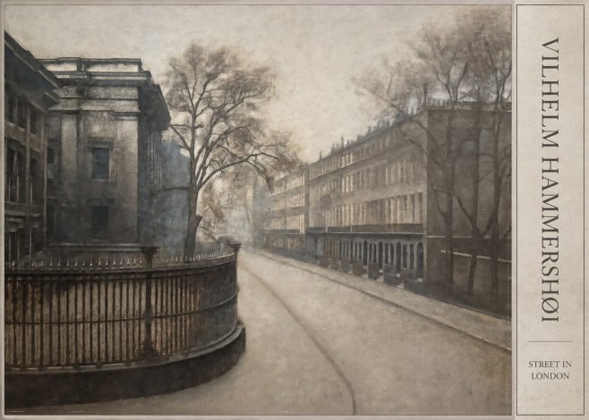 Vilhelm Hammershøi Street in London No6 - Poszter