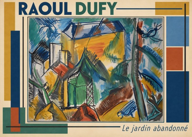 Raoul Dufy Le Jardin Abandonné No3 - Poszter
