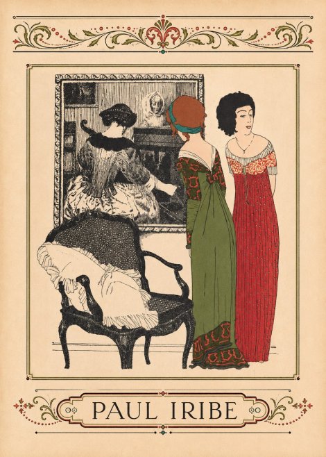 Paul Iribe Fashion Scene No5 - Poszter