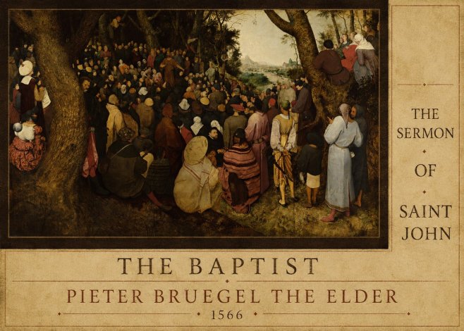 Pieter Bruegel The Sermon of Saint John the Baptist II No6 - Poszter