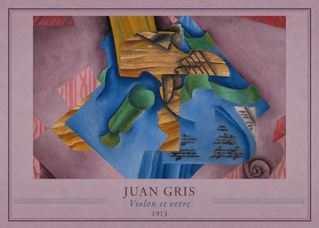 Juan Gris Violon Et Verre No4 - Poszter