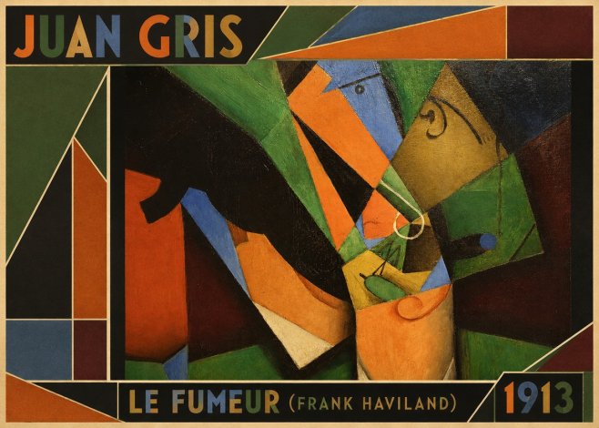 Juan Gris Le Fumeur (Frank Haviland) No1 - Poszter