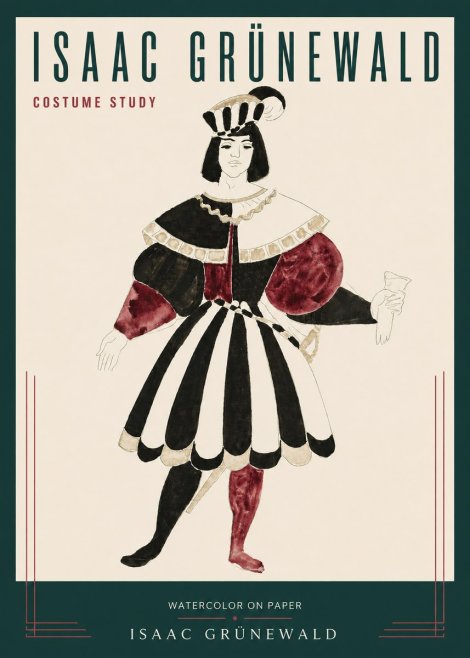 Isaac Grünewald Costume Study VIII No3 - Poszter
