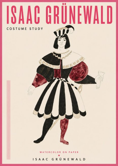 Isaac Grünewald Costume Study VIII No4 - Poszter