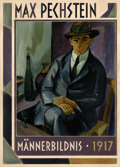 Max Pechstein Männerbildnis • 1917 No1 - Poszter
