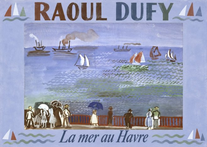 Raoul Dufy La Mer Au Havre No5 - Poszter