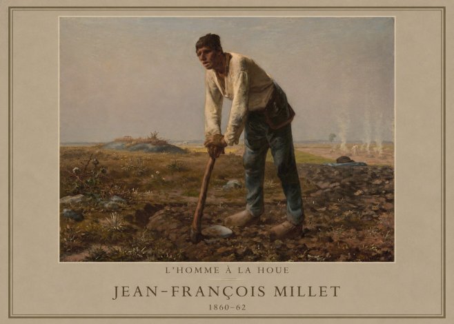 Jean-François Millet L'homme À La Houe No1 - Poszter