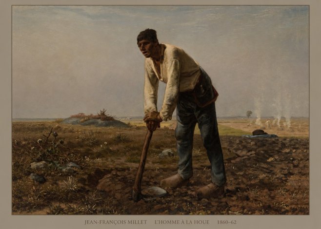 Jean-François Millet L'homme À La Houe No4 - Poszter