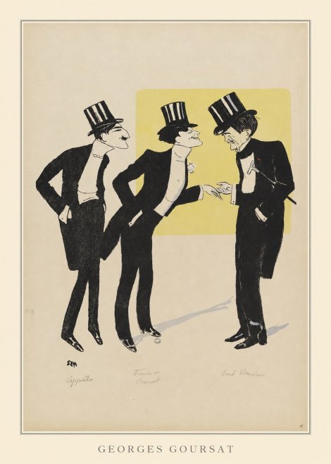 Georges Goursat Capiello, Fraxin De Crouset, Poul Hervieu No5 - Poszter