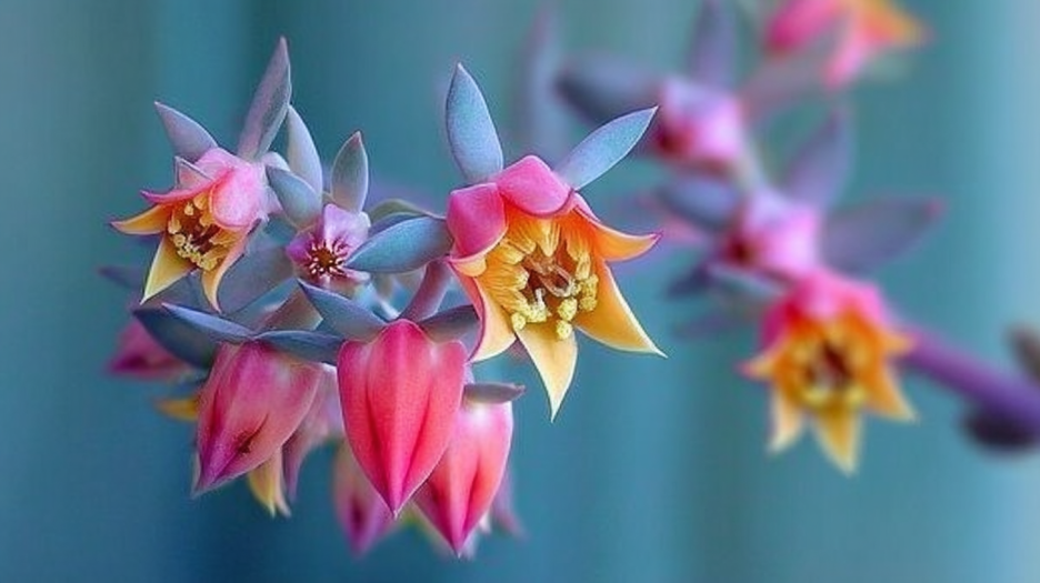 Golden Succulent Bloom