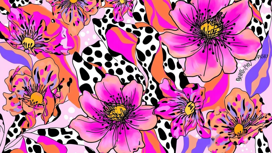 Vivid Flora Mosaic