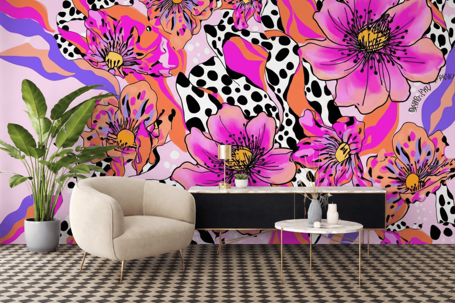 Vivid Flora Mosaic