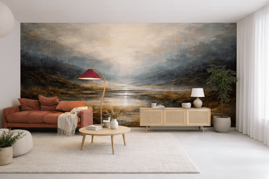 Misty Marshland View