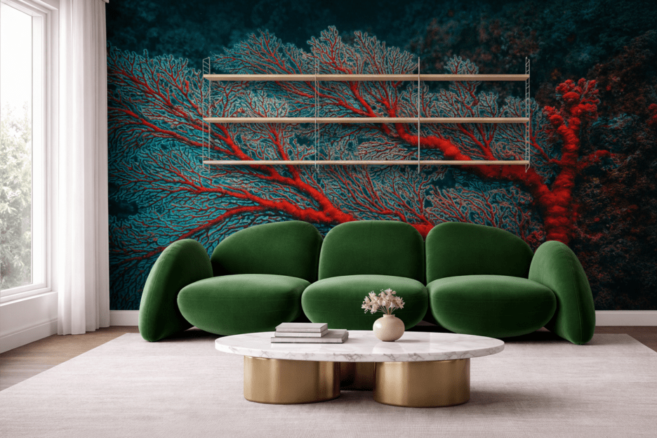 Luminous Coral Veins