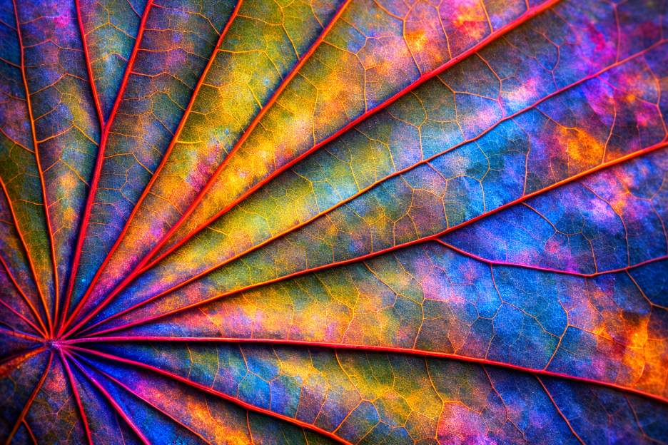 Iridescent Leaf Veins