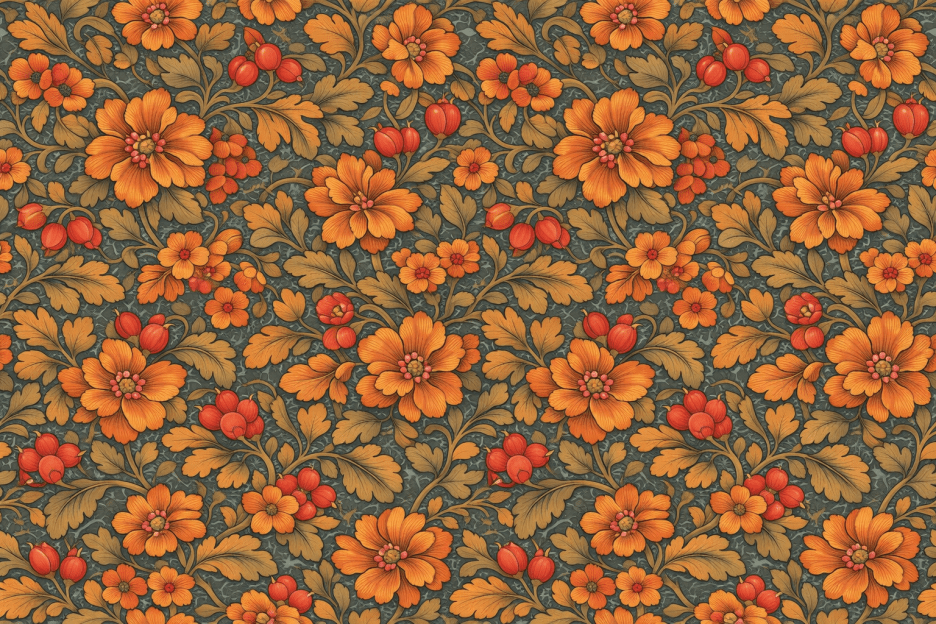 Rustic Blossom Tapestry