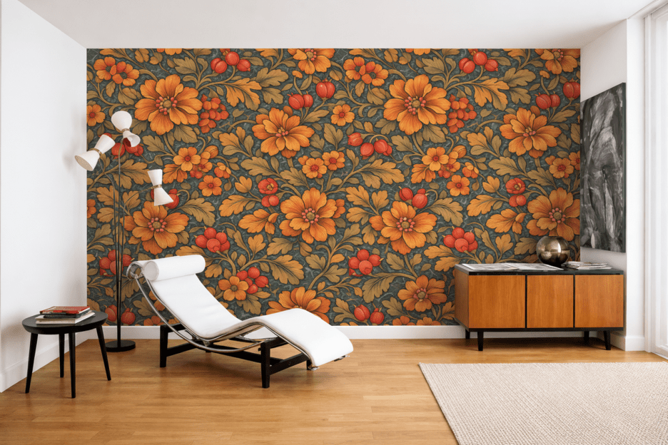 Rustic Blossom Tapestry