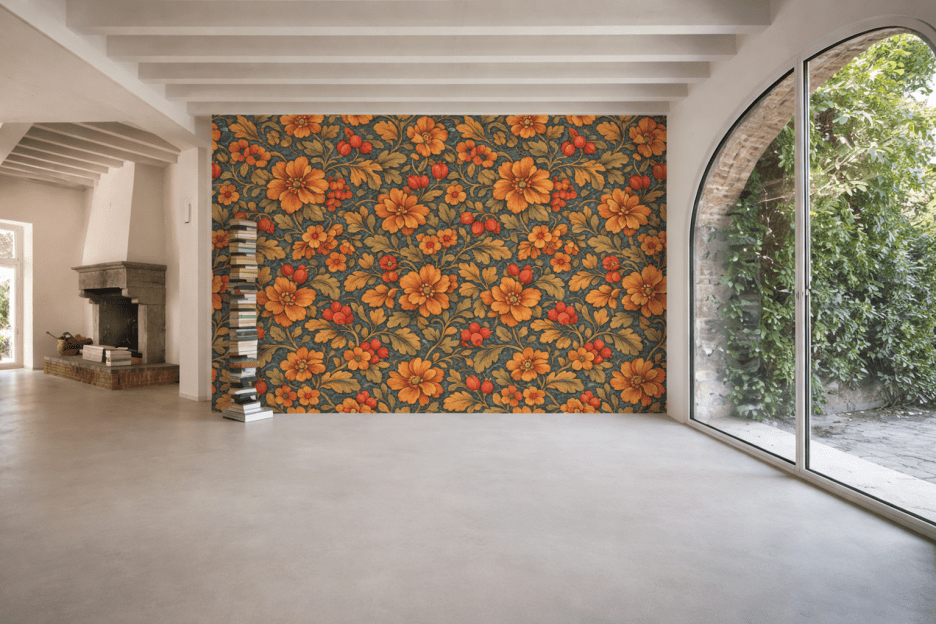 Rustic Blossom Tapestry