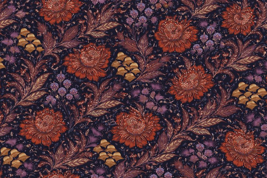 Gilded Blossom Veil