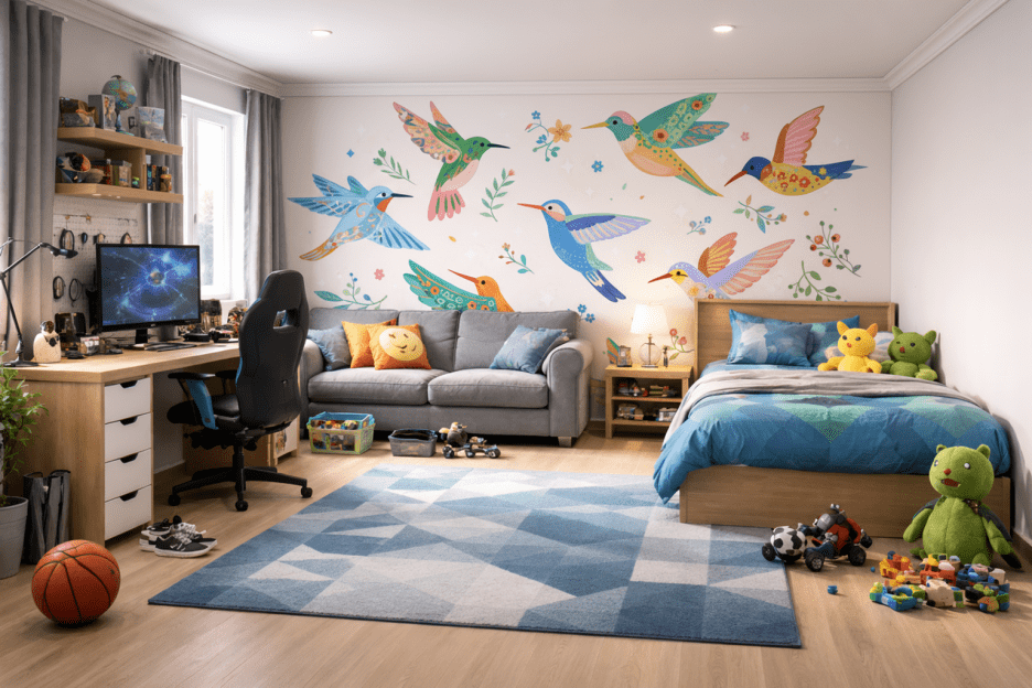 Porcelain Mural Flight