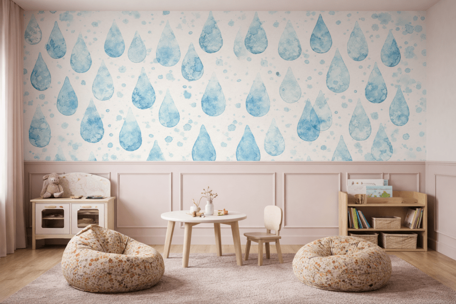 Watercolor Raindrops