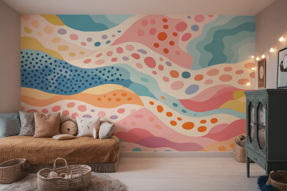 Ink Wave Mural