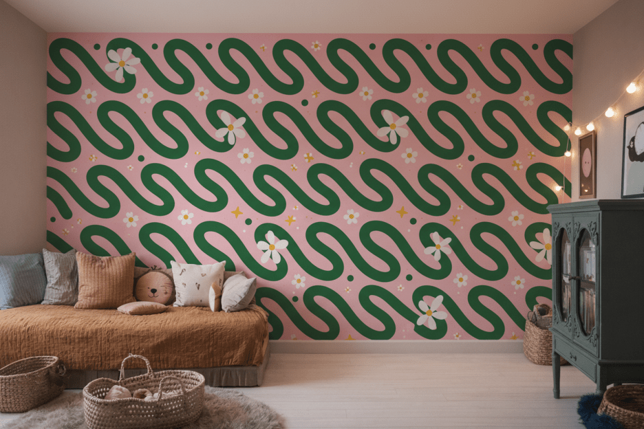 Swaying Blossom Mural