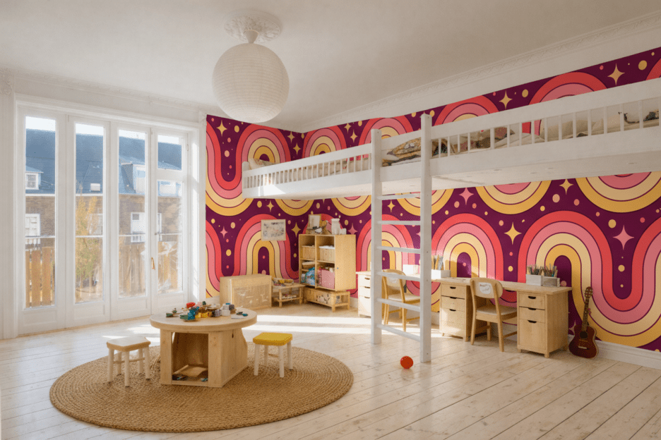 Retro Crescent Waves