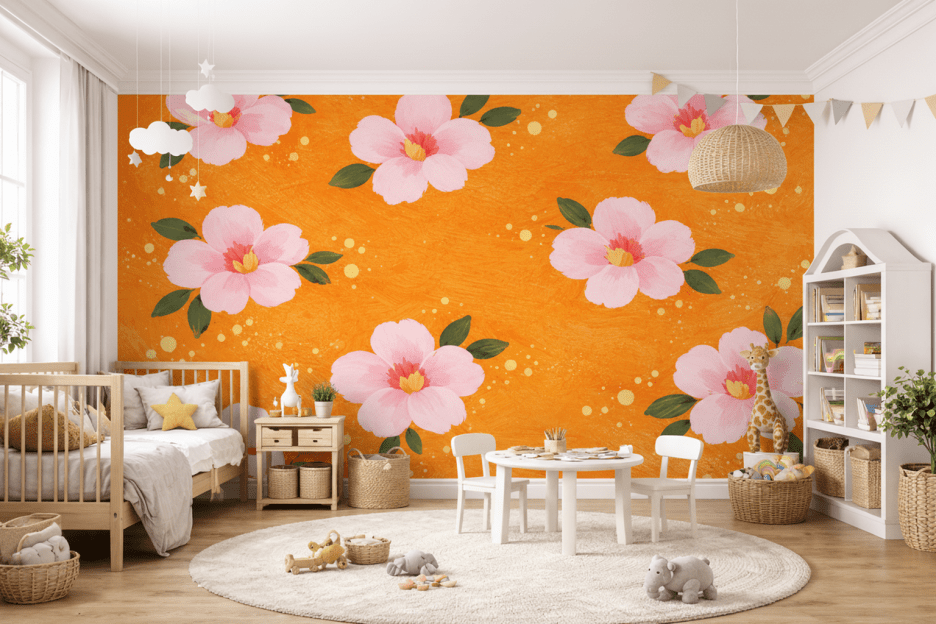 Coral Blossom Mosaic