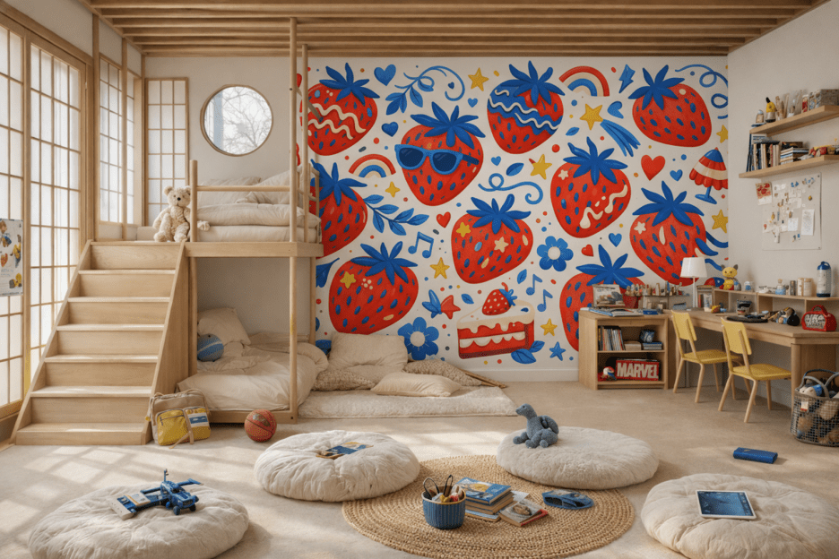 Strawberry Mural