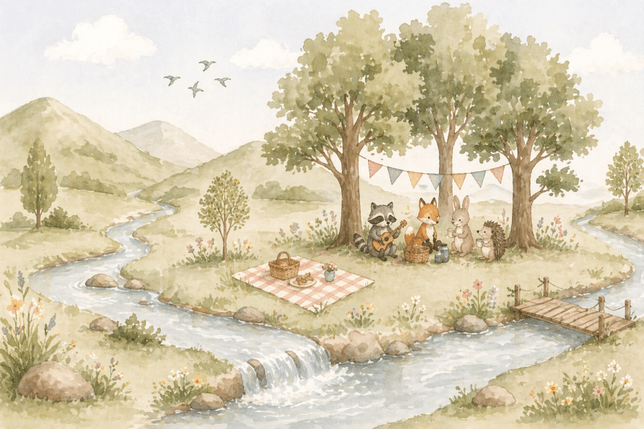 Forest Gathering Mural