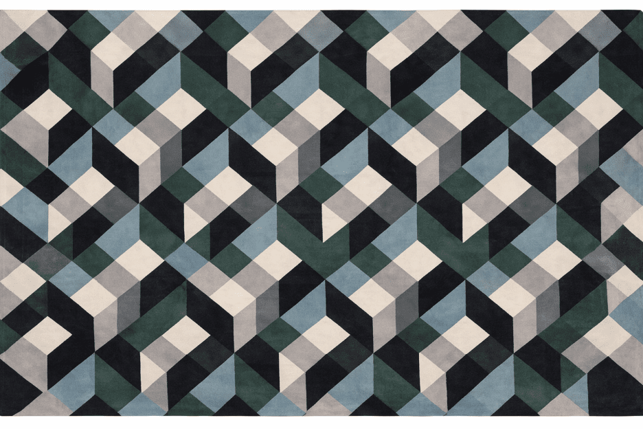 Frosted Geometric Veil