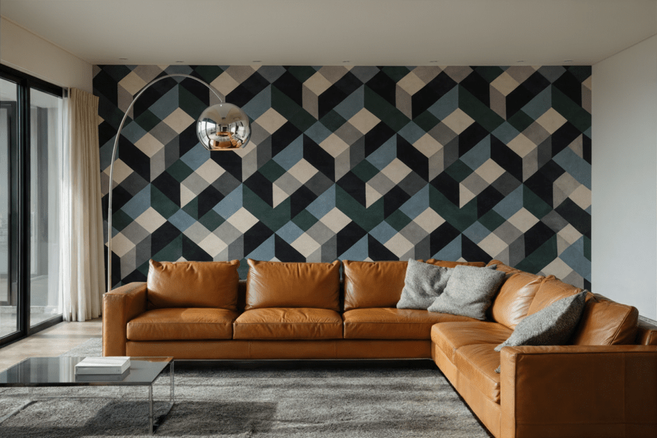 Frosted Geometric Veil